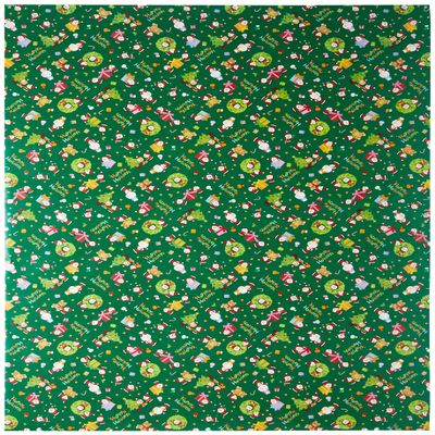 Sasagawa 49-4662 Taka-Jirushi Wrapping Paper, Christmas, 10 Sheets, Little Santa Green, All Sizes