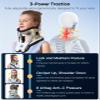 Cervical Neck Traction Device: Neck Stretcher for Cervical Pain Relief, Electric Air Pump with 3 Power Traction, Built-in 8 Airbag, Improved Stretcher for Neck Decompression and Neck Tension Relief view 3