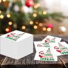 100pcs Funny Christmas Napkins Supplies Disposable Paper Drinks Napkins Decorations for Xmas Holiday Birthday Party Dinner Table Decor view 2