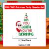 100pcs Funny Christmas Napkins Supplies Disposable Paper Drinks Napkins Decorations for Xmas Holiday Birthday Party Dinner Table Decor view 3