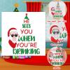100pcs Funny Christmas Napkins Supplies Disposable Paper Drinks Napkins Decorations for Xmas Holiday Birthday Party Dinner Table Decor view 4