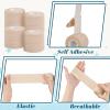 30 Rolls Adhesive Elastic Tape Bandage Tape Self Adhesive Wrap Elastic Flexible Stretch Bandages for Sports Ankle Knee and Wrist Sprains Animal Pets(2 Inch x 5 Yard) view 3