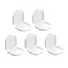 Case With Vent Holes 5 Packs - Case Easy to Carry & Use - Tight Snap Lock Case Orthodontic for Braces, Dentures & Aligners (White) view 1