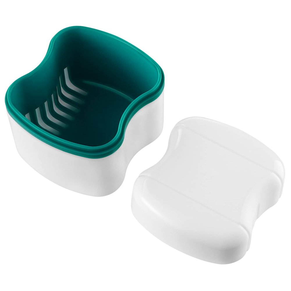 Healifty 1pc Plastic Storage Case Vent Medical Plastic Box for Elder Convenient Retainer Holder Drainage for Easy Drying and Design