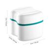Healifty 1pc Plastic Storage Case Vent Medical Plastic Box for Elder Convenient Retainer Holder Drainage for Easy Drying and Design view 2