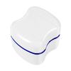 Case with Strainer Basket - Storage Container Case Cleaning Case for Braces, Dentures & Aligners (Blue) view 1