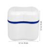 Case with Strainer Basket - Storage Container Case Cleaning Case for Braces, Dentures & Aligners (Blue) view 2