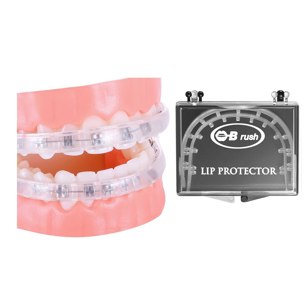 Obrush Comfort Covers for Braces - Orthodontic Mouth Guard, Lip Protector, Wax Alternative, Lip Shield for Brackets
