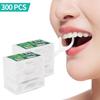 LEEGAWU 300PCS Dental Floss Travel Flossers Professional Toothpicks Sticks with Travel Case Superfine Floss Picks Dental Picks for Teeth Cleaning view 2