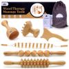 Nuddspa Wood Therapy Massage Tools 6-in-1, Lymphatic Drainage Massager Maderoterapia Kit - Anti Cellulite Body Sculpting & Contouring Wood Therapy Kit for Muscle Pain Relief & Deep Tissue Relaxation view 1