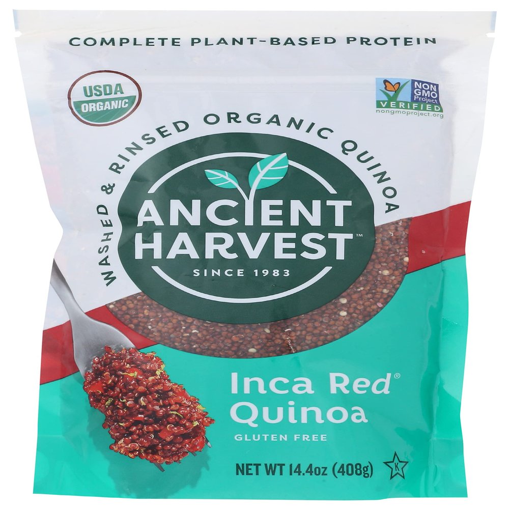 Ancient Harvest Organic Inca Red Quinoa, Gluten Free, Wheat Free, 14.4 Ounce (Pack of 12)