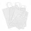 Elegant Supply Solid Print Holiday Gift Twisted Handles Kraft Paper Bags in Bulk, Multipurpose use, Suitable for Every Occasion, 8 X 4.25 X 10.5, White view 3