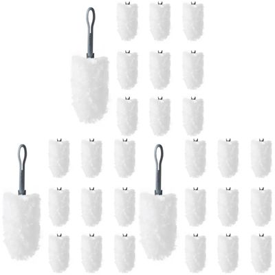 Cabilock 3pcs Home Car Duster Brush with Replacement Flexible for Corner Cleaning for Use for Delicate Items and Picture Frames
