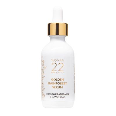 Period Pain Relief Serum | For Cramps, Bloating, PMS | All Natural | Soothing, Fast-Acting Relief for Menstrual Discomfort | No Hormones, Non-GMO Formula | Woman 22 Golden Rainforest Serum 2 oz
