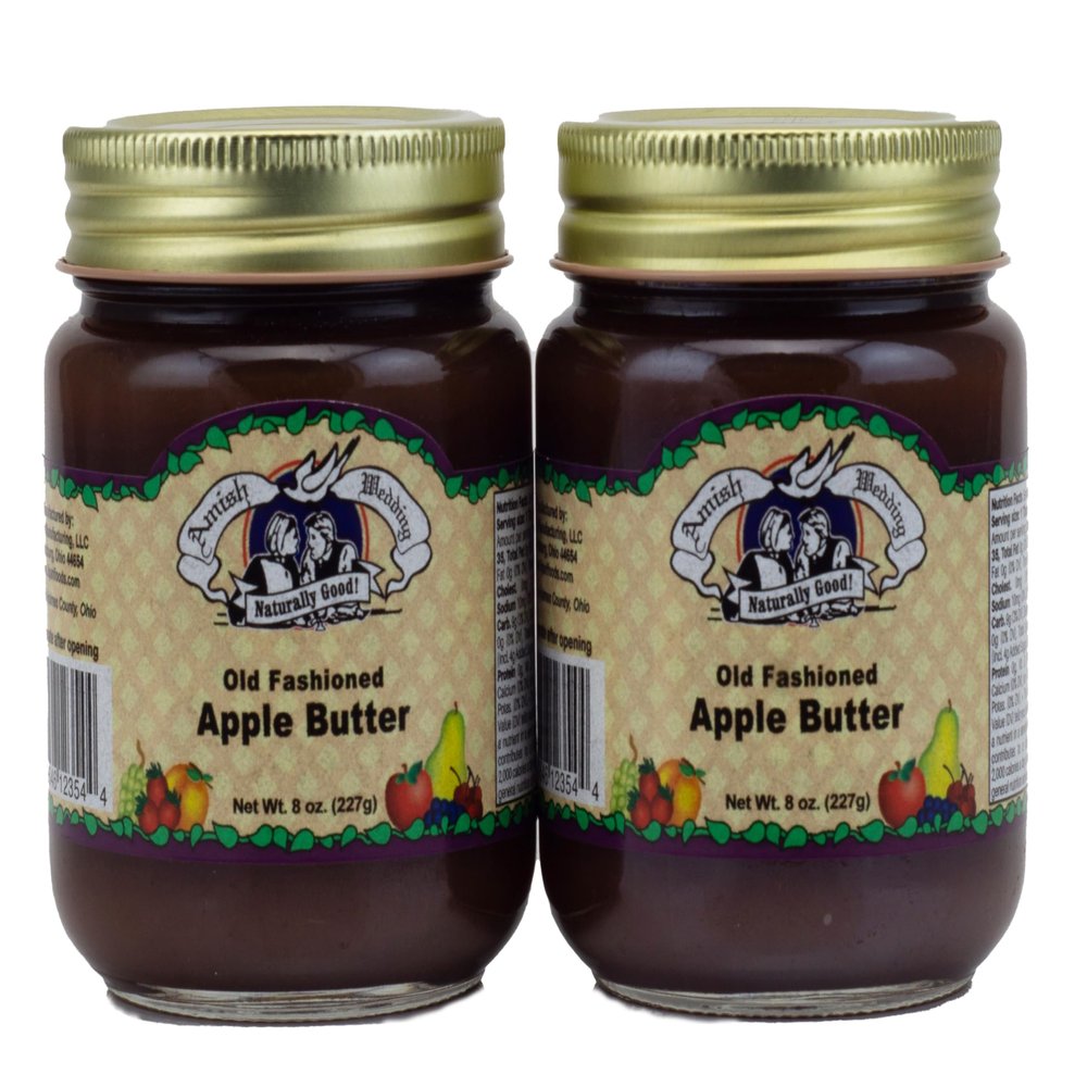 Amish Wedding Apple Butter 8oz (Pack of 2)