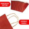 Elegant Supply Solid Print Holiday Gift Twisted Handles Kraft Paper Bags in Bulk, Multipurpose use, Suitable for Every Occasion, 8 X 4.25 X 10.5, Ruby Red view 4