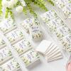 100 Pcs Wedding Facial Tissues Welcome Bags Mini Pocket Tissues Travel Size Wedding Favors for Guests 3 Ply Thank You for Celebrating with Us Celebration Graduation (Eucalyptus) view 2