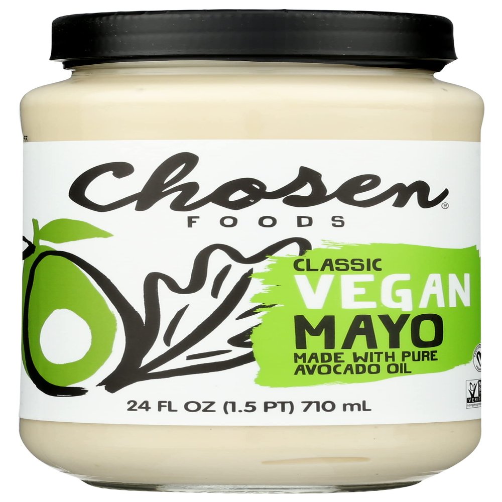 Chosen Foods Vegan Avocado Oil Mayo, Gluten Free & Non-GMO, 24 Oz (Pack of 6)