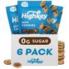 HighKey Keto Chocolate Chip Mini Cookies - Gluten Free Sugar Free Cookies Keto Snack Low Carb Snacks Healthy Protein Diabetic Dessert Food Low Sugar Treat Diet Friendly Sweets Keto Food 6 Pack view 1