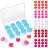 72 Pairs Soft Silicone Ear Plugs Moldable Putty Wax Earplugs Reusable Gel Ear Plugs for Sleeping Swimming Snoring Studying Noise Cancelling, 6 Colors view 1