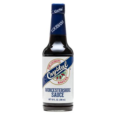Crystal Louisiana's Worcestershire Sauce, 10 Ounce, Tangy Seasoning for Snack Mix, Marinades, A Little Kick, A Lotta Flavor
