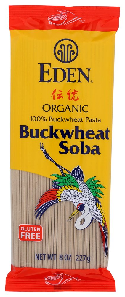 Eden Foods Organic 100% Buckwheat Pasta, Buckwheat Soba, Gluten Free & Non-GMO, 8 Oz (Pack of 12)
