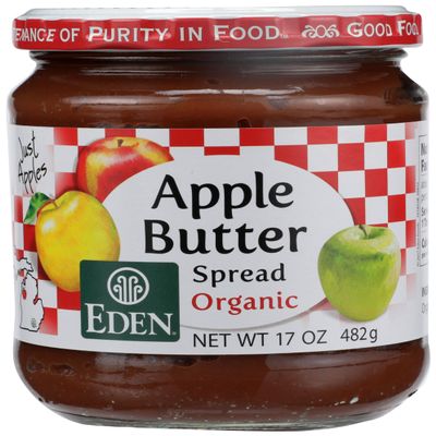 Eden Foods Organic Apple Butter Spread, Gluten Free & Non-GMO, 17 Oz (Pack of 12)