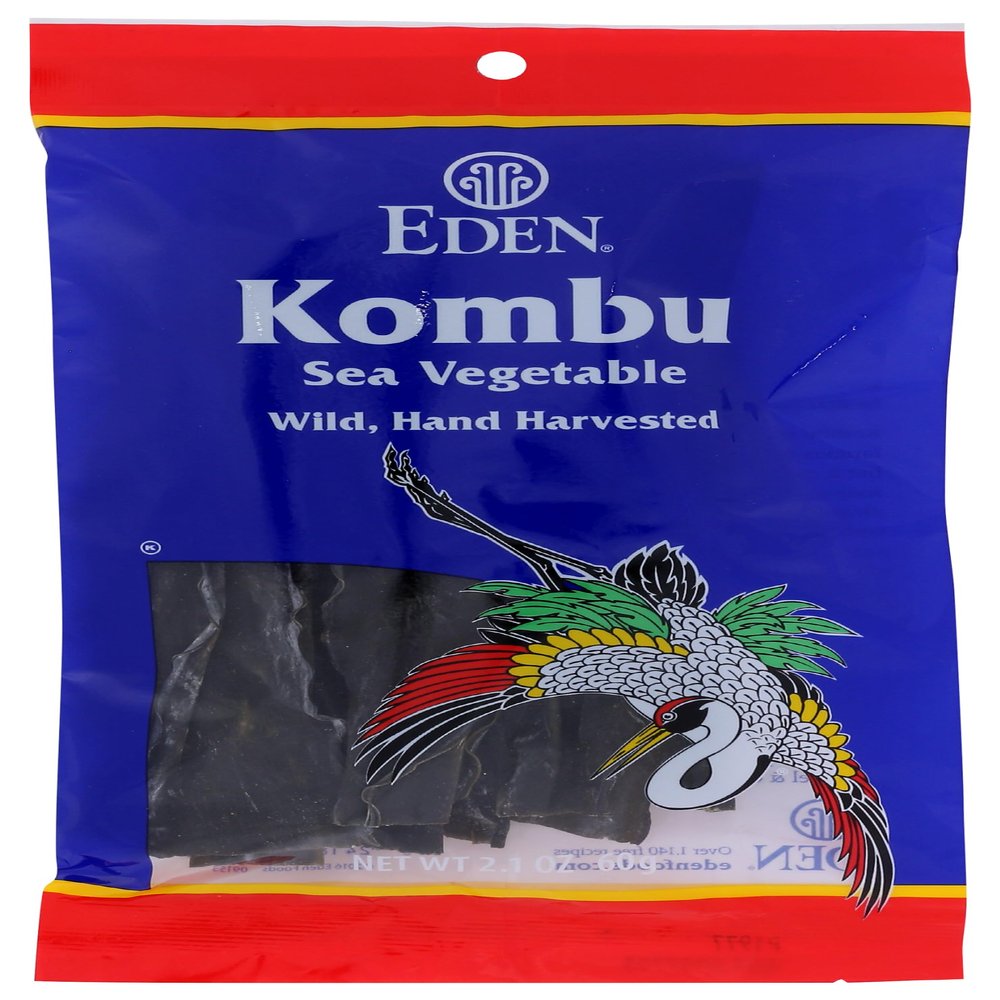 Eden Foods Kombu Sea Vegetable, Low Sodium, Fat Free, Gluten Free & Non-GMO, 2.1 Oz (Pack of 6)
