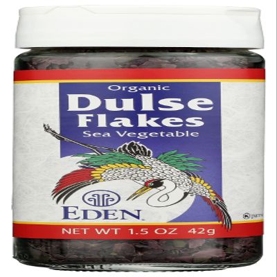 Eden Foods Organic Dulse Flakes, Fat Free, Gluten Free & Non-GMO, 1.5 Oz (Pack of 12)