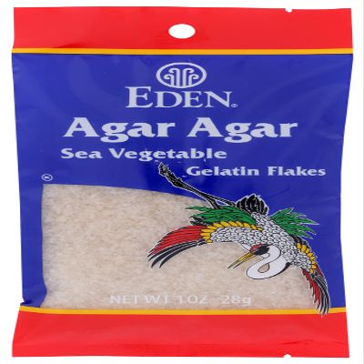 Eden Foods Agar Agar Flakes, Sea Vegetable, Fat Free, Gluten Free & Non-GMO, 1 Oz (Pack of 6)