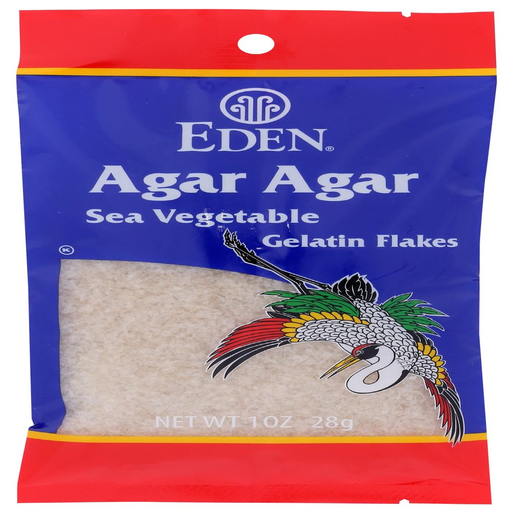 Eden Foods Agar Agar Flakes, Sea Vegetable, Fat Free, Gluten Free & Non-GMO, 1 Oz (Pack of 6)