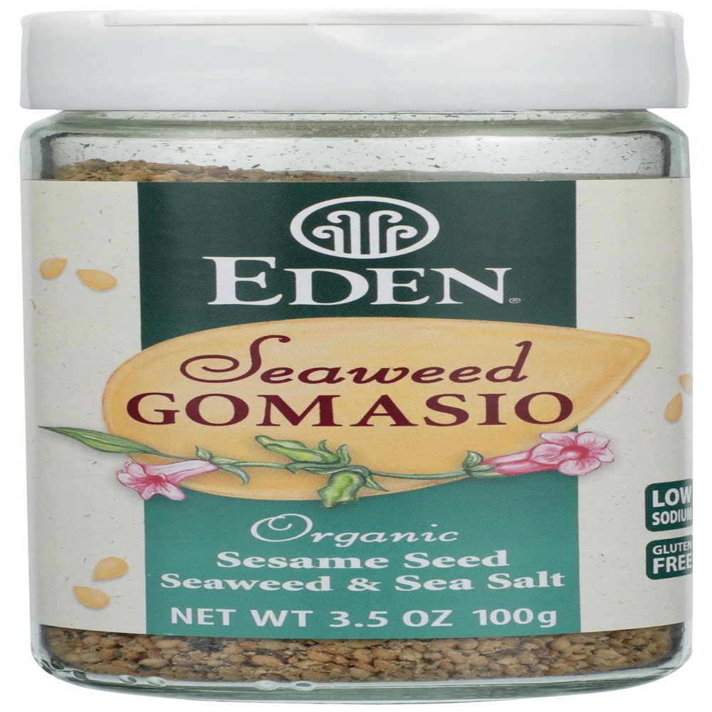 Eden Foods Organic Seaweed Gomasio Sesame Seed, Seaweed & Sea Salt, Gluten Free & Non-GMO, 3.5 Oz (Pack of 1)
