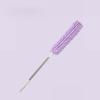 Extendable Microfiber Dusters Handheld Dust Remover Washable Bendable Head for Household Ceiling Cleaning Car Computer Air Conditioning TV Furniture Cleaning(2.5mPurple) view 1