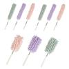 Extendable Microfiber Dusters Handheld Dust Remover Washable Bendable Head for Household Ceiling Cleaning Car Computer Air Conditioning TV Furniture Cleaning(2.5mPurple) view 2