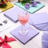 200 Pieces Cocktail Napkins 2 Ply Beverage Napkin Disposable Paper Napkins for Dinner Wedding Birthday Graduation Holiday Party Restaurant Bar Bridal Anniversary Event (Light Purple) view 2