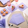 200 Pieces Cocktail Napkins 2 Ply Beverage Napkin Disposable Paper Napkins for Dinner Wedding Birthday Graduation Holiday Party Restaurant Bar Bridal Anniversary Event (Light Purple) view 4
