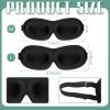 Bencailor 8 Pcs Sleep Eye Mask for Side Sleeper Men Women 3D Contoured Eyes Blackout Covers for Sleep with Adjustable Strap Block Out Light Night Blindfold Eye Shade for Travel(Medium,Fresh Colors) view 3