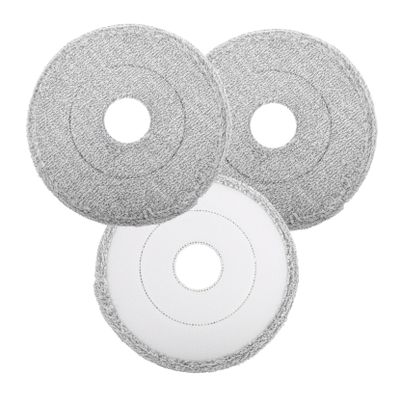 Zerodeko 3pcs Cotton Mop Replacement for Household Cleaning Easy to Install Microfiber Mop Refills for Hardwood Tile and Floors Highly Absorbent Fast Drying