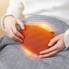 XBLTCM Silicone Hot Water Bottle with Cover, Warm Bag for Foot Warmer Pain Relief Hot Cold Therapy Cramps,Great Gift for Women (Color : Blue) view 4