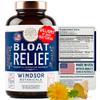 Bloat Relief Probiotic and Digestive Enzymes - Anti Bloating Turmeric, Fennel, Bromelain IBS Supplement - Detox Debloat Capsules Gas - Bloating Relief for Women and Men - 30 Gut Health Pills view 1
