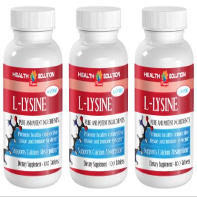 l lysine Vitamins Pills - L-LYSINE Pure and Potent INGREDIANES, Immune System Booster, Supports Calcium Absorption - Energy Boosting Vitamins, 3B (300 Tablets)