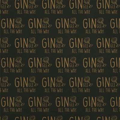 GRAPHICS & MORE Gin-gle All The Way Premium Kraft Roll Gift Wrap Wrapping Paper