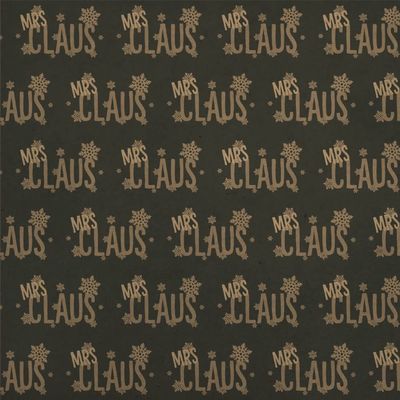 GRAPHICS & MORE Mrs Claus Premium Kraft Roll Gift Wrap Wrapping Paper