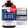 Histamine Blocker for Allergies - Quercetin, Stinging Nettle Flavonoids Natural Antihistamine Tablets - Allergy Relief Supplements & Antihistamines for Adults - 60 Vegan Histamine Block Capsules view 1