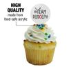 GRAPHICS & MORE Team Rudolph Cupcake Picks Toppers Decoration Set of 6 view 3