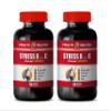 mood up stress down pills - STRESS B WITH C NATURAL FORMULA, with Magnesium, Folic Acid, Calcium, Biotin - valerian root extract capsules, stress relief supplement, paba supplement 2 Bottles 180 Tabs view 1