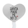 GRAPHICS & MORE Santa Made Me Do It Heart Love Cupcake Picks Toppers Decoration Set of 6 view 2
