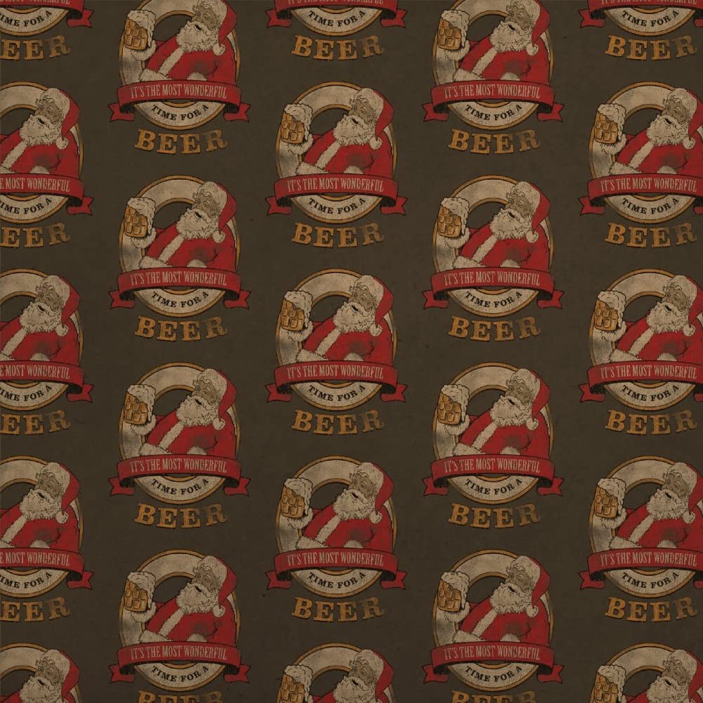 GRAPHICS & MORE Most Wonderful Time for a Drink Premium Kraft Roll Gift Wrap Wrapping Paper