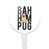 GRAPHICS & MORE Bah Hum Pug Cupcake Picks Toppers Decoration Set of 6 view 2