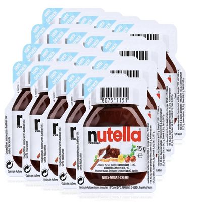 Nutella Hazelnut Spread 20-20 X 15G 0.52 oz Serving packets Portion Control Pack